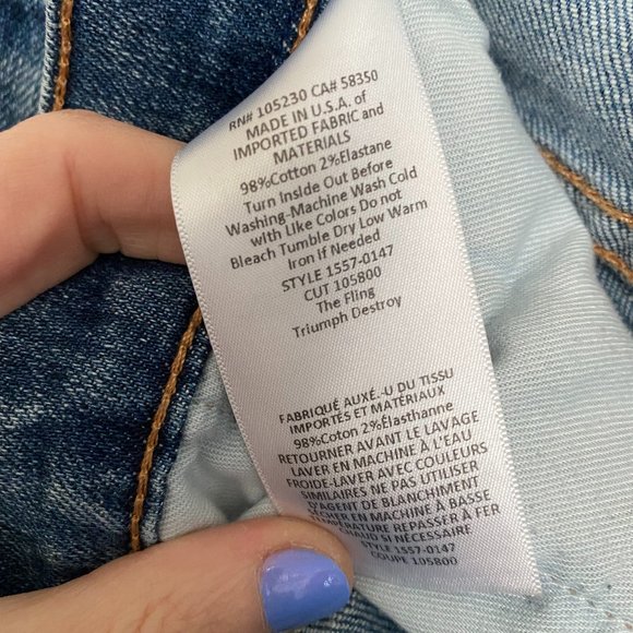 Current/Elliott | The Fling | Boyfriend Jean | Slouchy | Size 26 - Picture 7 of 7